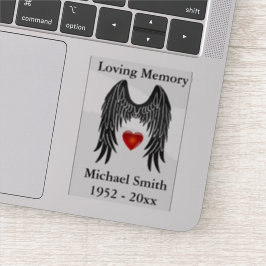 Adesivo Memorial Angel Wings Vinyl Car Decle