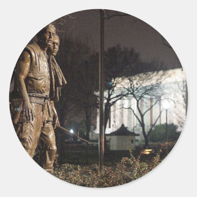 Adesivo Memorial dos Veteranos do Vietnã (Frente)