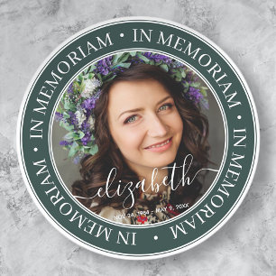 Adesivo Memorial Em Memoriam Elegant Classic Photo