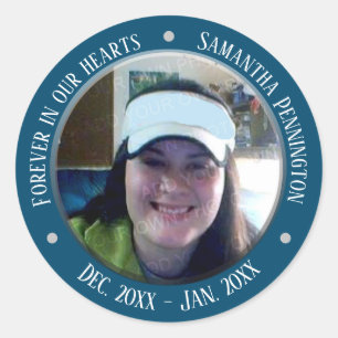 Adesivo Memorial Forever em Nossa Foto do Coração