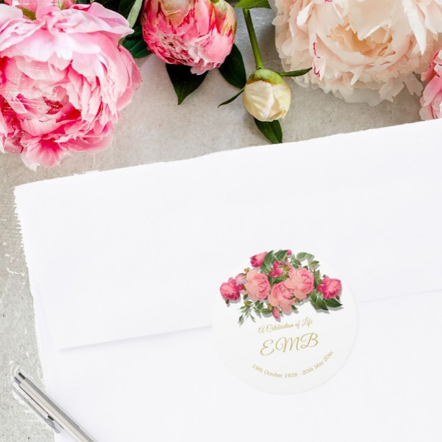 Adesivo Memorial Funeral Celebração da Vida (Criador carregado)