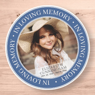 Adesivo Memorial In Loving Memory Classic Custom Photo