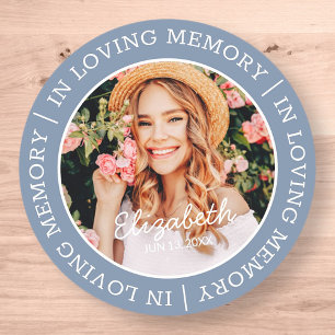 Adesivo Memorial In Loving Memory Modern Custom Photo