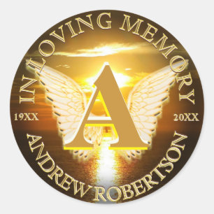 Adesivo Memorial Sunset Ocean Monograma