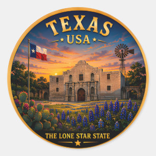 Adesivo Memórias de Férias em San Antonio no Texas 🟡