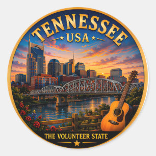 Adesivo Memórias de Férias em Tennessee Nashville 🟡