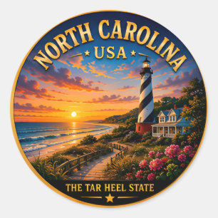 Adesivo Memórias de Férias na Praia da Carolina do Norte �