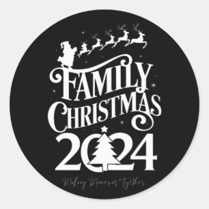 Adesivo Memórias de Natal da Família 2024 Juntos Combinand