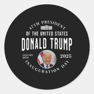 Adesivo Memórias do Dia da Inauguração do Presidente Trump