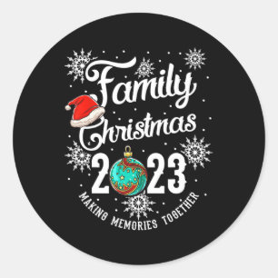 Adesivo Memórias do Fazer do Natal da Família 2023 Juntas