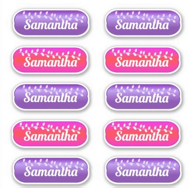 Adesivo Memory Sticker Set Magenta e Purple (Frente)