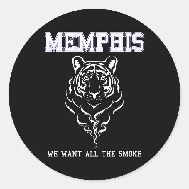 Adesivo Memphis Basbol Queremos Toda A Fumaça (Frente)