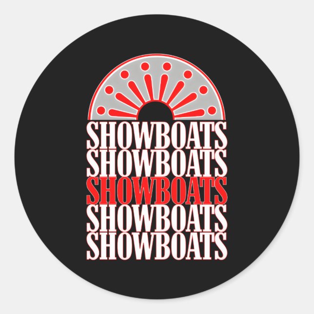 Adesivo Memphis Showboat Usfl Throwback (Frente)
