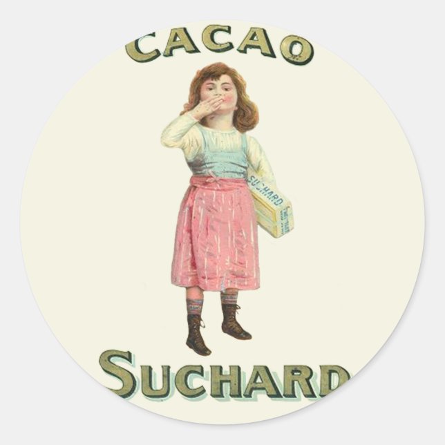 Adesivo Menina Açúcar Beijo de Chocolate Vitoriana (Frente)