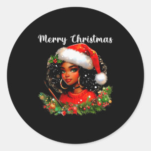 Adesivo Menina Africana Negra Natal Americano Engraçado Me
