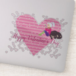 Adesivo Menina apaixonada 