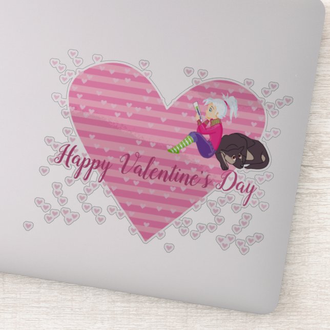 Adesivo Menina apaixonada  (Detalhe)