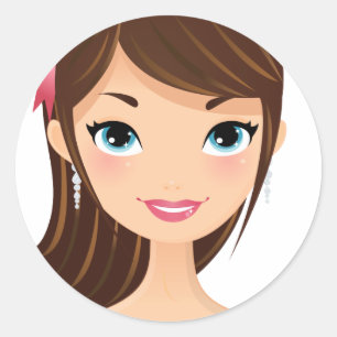 Adesivo Menina bonito