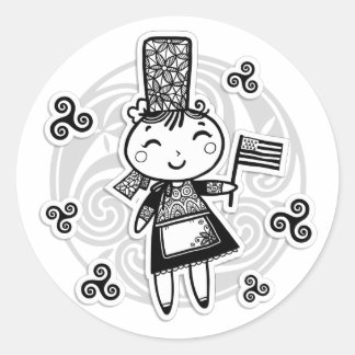 Adesivo Menina Breton