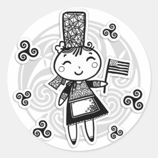 Adesivo Menina Breton