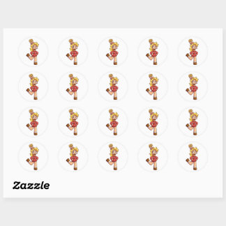 Adesivo Menina Chibi Fofa Cabelo Batata Frita Personagem d