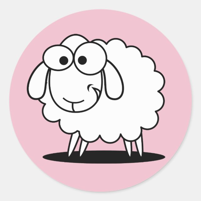 Adesivo Menina, cola cor-de-rosa (Frente)