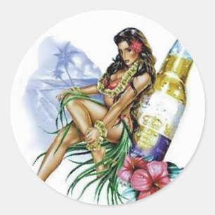 Adesivo Menina da cerveja