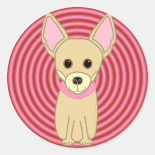 Adesivo Menina da chihuahua