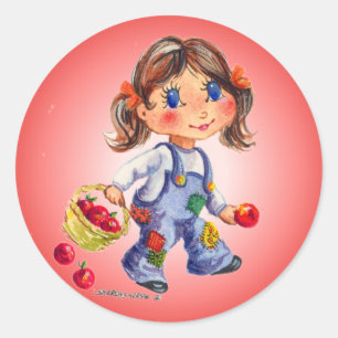 Adesivo MENINA de APPLE por SHARON SHARPE