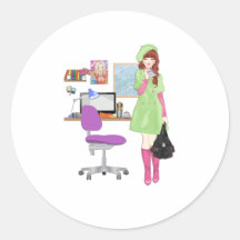 Menina de influência da moda do blogueiro de tendê