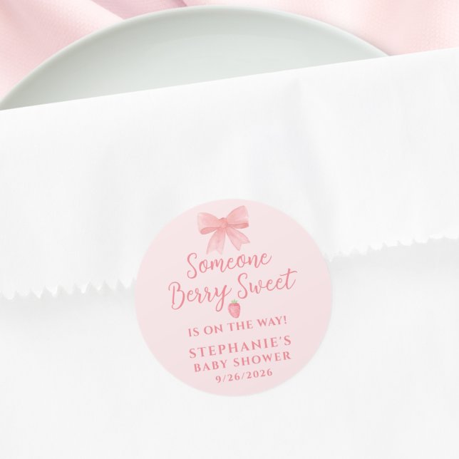 Adesivo Menina de Morango Doce Chuvinha de Bebê  (Criador carregado)