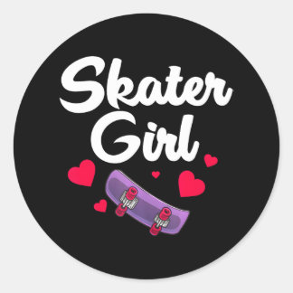 Adesivo Menina de Skater Skate de skate Mulheres