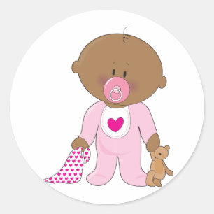 Adesivo Menina de Soother do bebê