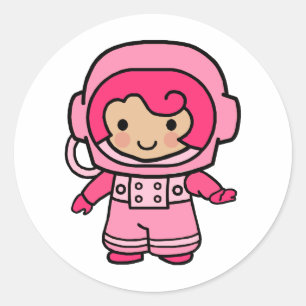 Adesivo Menina do astronauta