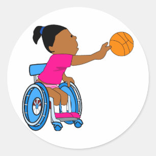 Adesivo Menina do basquetebol