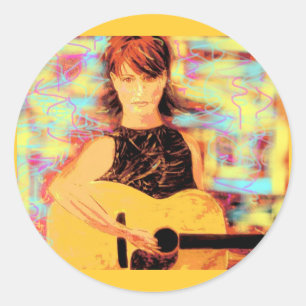 Adesivo menina do folksinger