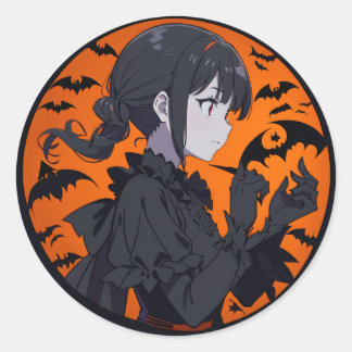 Adesivo menina do halloween