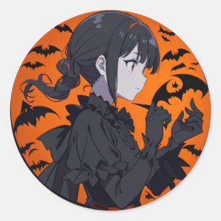 Adesivo menina do halloween