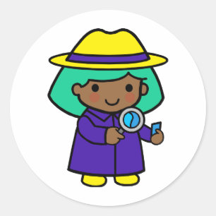 Adesivo Menina do investigador
