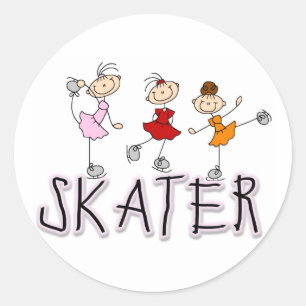 Adesivo Menina do patinador