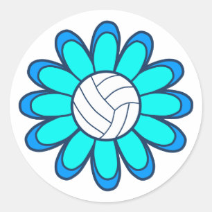 Adesivo menina do voleibol 1Aqua