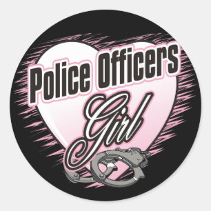 Adesivo Menina dos agentes da polícia