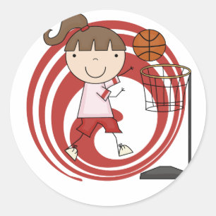 Adesivo Menina dos esportes - camiseta e presentes do