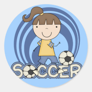 Adesivo Menina dos esportes - t-shirt e presentes do