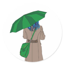 Menina dos guarda-chuvas