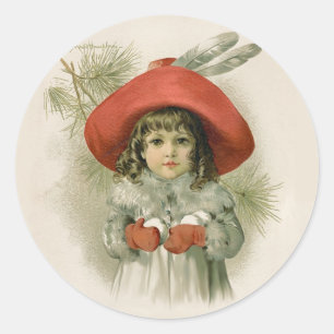 Adesivo Menina e Snowballs de Maude Humphrey
