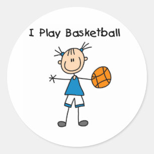 Adesivo Menina eu jogo o basquetebol
