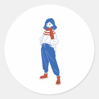 Adesivo Menina Genki
