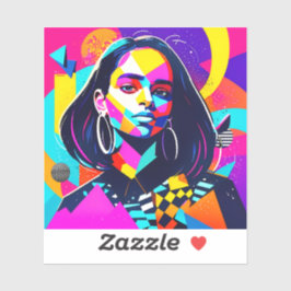 Adesivo Menina Irritada