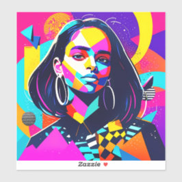 Adesivo Menina Irritada